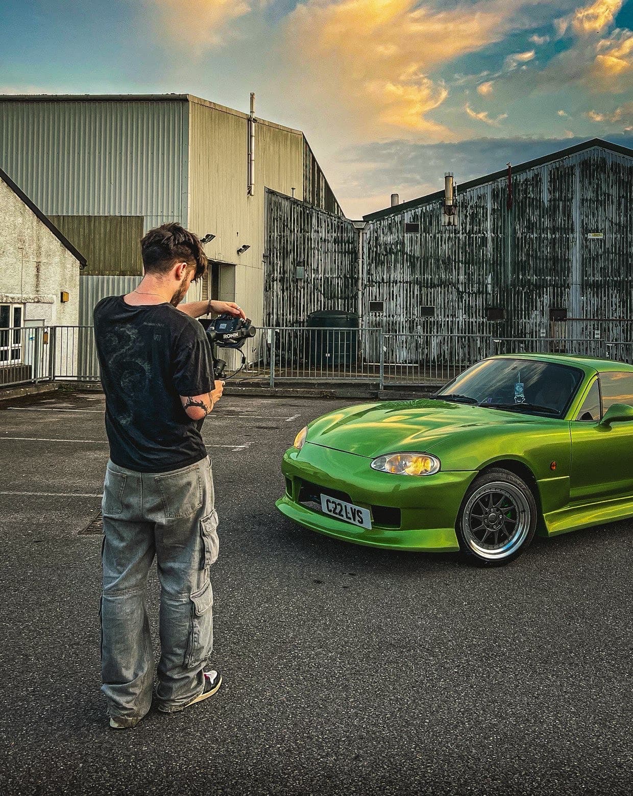 Coulson Visuals on set during an automotive shoot